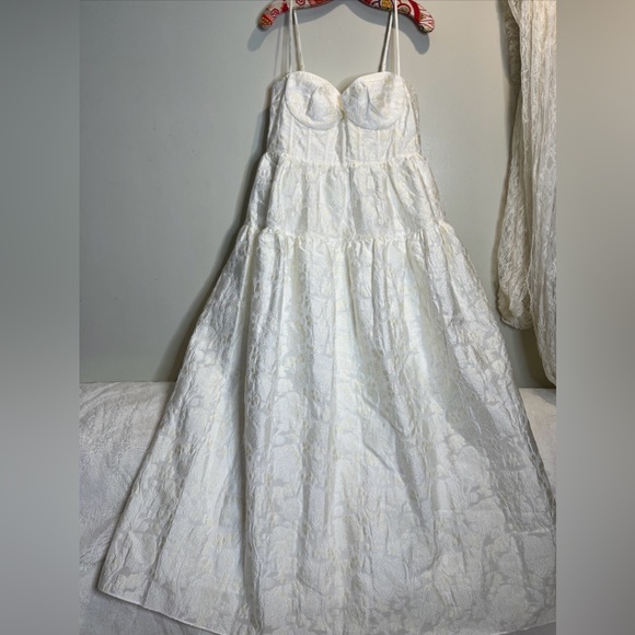 Free People Maison Amory The Windsor Corset BustierWedding Bridal Maxi Dress